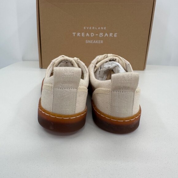 Everlane Tread Bare Sneaker sz 7 Women's in Canvas (Plain Natural) Lace-up Shoes - Picture 7 of 12